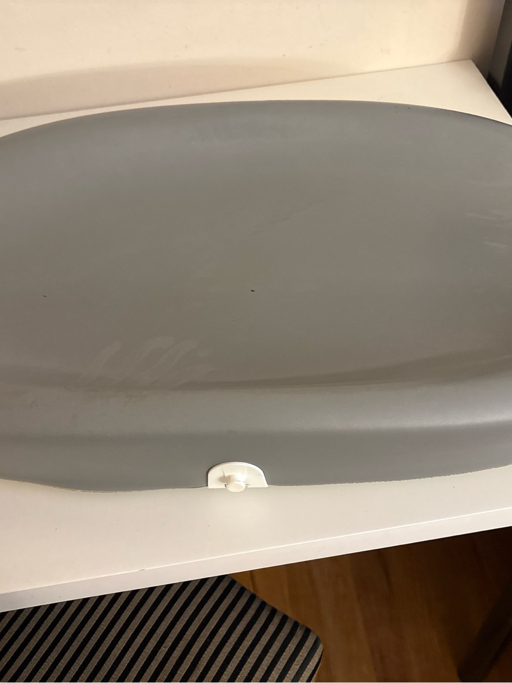 Hatch Gray Bath Storage Lid - Soft Gray